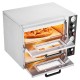 18-Inch Commercial Countertop Pizza Oven Double Deck Electric Pizza Oven