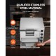 Commercial Electric Pizza Oven - 16-Inch Counter Pizza Maker with Double Deck Layers, Stainless Steel Construction, Multipurpose Indoor Oven for Baking Pizzas, Pretzels, Bread, and More - Ideal for Home, Restaurant, and Parties