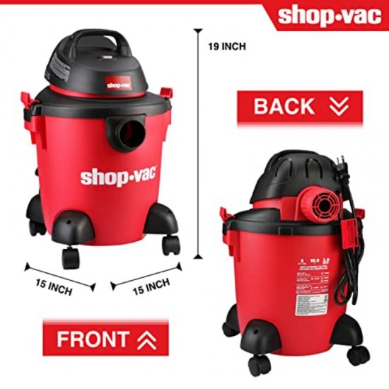 5 Gallon 2. 0 Peak HP Wet/Dry Vacuum High Performance 90304/90344 Cartridge Filter