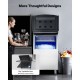 Ice Storage Bin - 250LBS Capacity Stainless Steel Ice Storage with Water Filter, Adjustable Anti-Slip Rubber Feet & 8-Hour Insulation, Ideal for Restaurants, Hotels & Beverage Shops