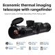 Long-Distance Thermal Imaging Sight, Used for Hunting Night Vision Sight, 50 Hz Thermal Imaging Device, Built-In Rangefinder And Video Recording Function, Equipped with Ballistic Calculator 8X Digital Zoom, Suitable for Day And Night Rifle Hunting