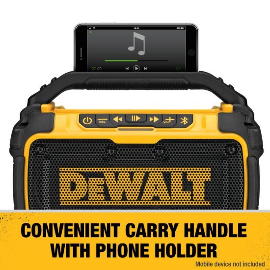 20-Volt MAX Lithium-Ion Cordless Bluetooth Speaker with (2) 5.0 Ah Batteries and Charger