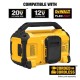 20-Volt MAX Lithium-Ion Cordless Bluetooth Speaker with (2) 5.0 Ah Batteries and Charger
