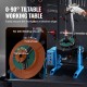 Rotary Welding Positioner 66LBS/30KG - 0-90 Tiltable Welding Positioning Turntable Table, 1-12RPM 80W Motor with 12.4 Inch 3-Jaw Chuck & Welding Torch Stand Holder for Cutting, Grinding, Assembly & Testing