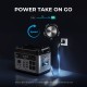 2048Wh/2400W Portable Power Station with Line, UPS Power Supply with Lifepo4 Battery, Fast Charge High Capacity, Charging Adjustment Knob, 3500+ Life Cycles Solar Generator for Home, Camping & RV, Travelling, Outdoor & Off-Grid Adventures