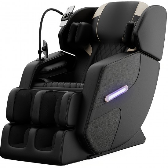 Zero Gravity Full Body Massage Chair Recliner Includes Heating, Airbags, Wireless Speaker, Foot Roller, And Touch Screen
