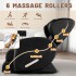 Zero Gravity Full Body Massage Chair Recliner with Heating, Airbags, Wireless Speaker, Foot Roller, And Touch Screen