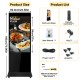 1pc Black 43-Inch Digital Signage Kiosk Display 1080P Digital Kiosk Interactive Displays Floor Standing 2K IPS Smart Indoor Interactive LCD Commercial Kiosk with Android 11 System Interactive Advertising Media Player (Two Types Available: Non-Touchs