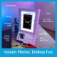 HP Sprocket Photobooth 3x4 Photo Printer Bundle with Zink Paper (100 Sheets) & Carrying Case
