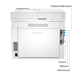 Open BoxHP (Refurbished) Color LaserJet Pro MFP 4301fdw Wireless Printer, Print, scan, Copy, fax, Fast speeds, Easy Setup, Mobile Printing, Advanced Security, Best-for-Small Teams (Renewed)